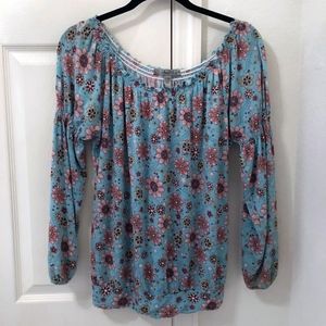 American Rag Flower Peasant Blouse